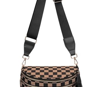 Checkered Crossbody Bum Bags for Women